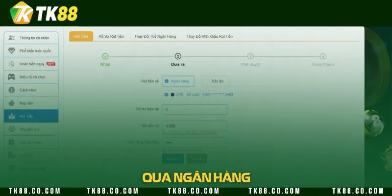 Rút tiền thuận tiện nhanh qua ngân hàng